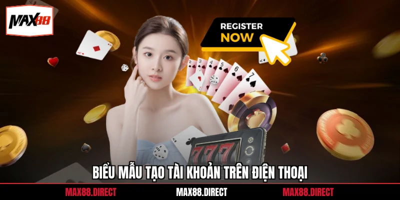 Biểu mẫu tạo tài khoản trên điện thoại